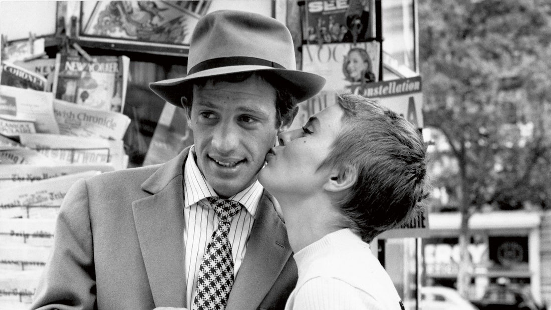 Jean Paul Belmondo dans A BOUT DE SOUFFLE réalisé par Jean-Luc Godard, sorti en 1960